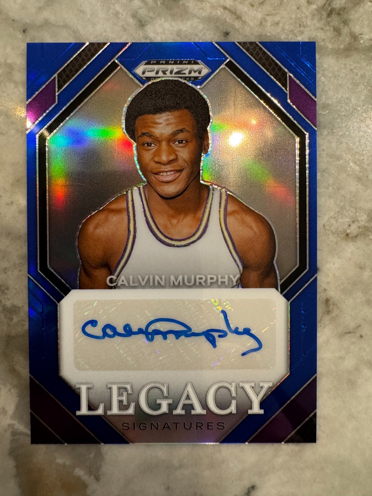 Calvin Murphy 2024 Prizm Draft Picks Blue Legacy Auto Autograph #132/149 Celtics