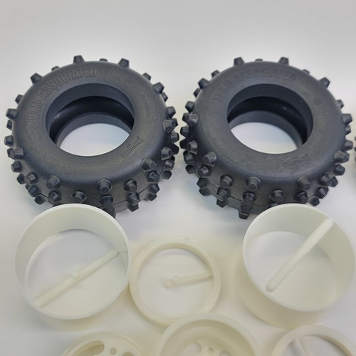 ASC6008 Team Associated RC10 Vintage Jay Halsey Edition Front Rear Tires Wheels - Picture 2 of 8