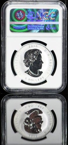 2015 S $5 Canada Maple Leaf ~ E=mc2 Privy Reverse Proof NGC PF69 ~ FREE SHIPPING - Picture 2 of 2