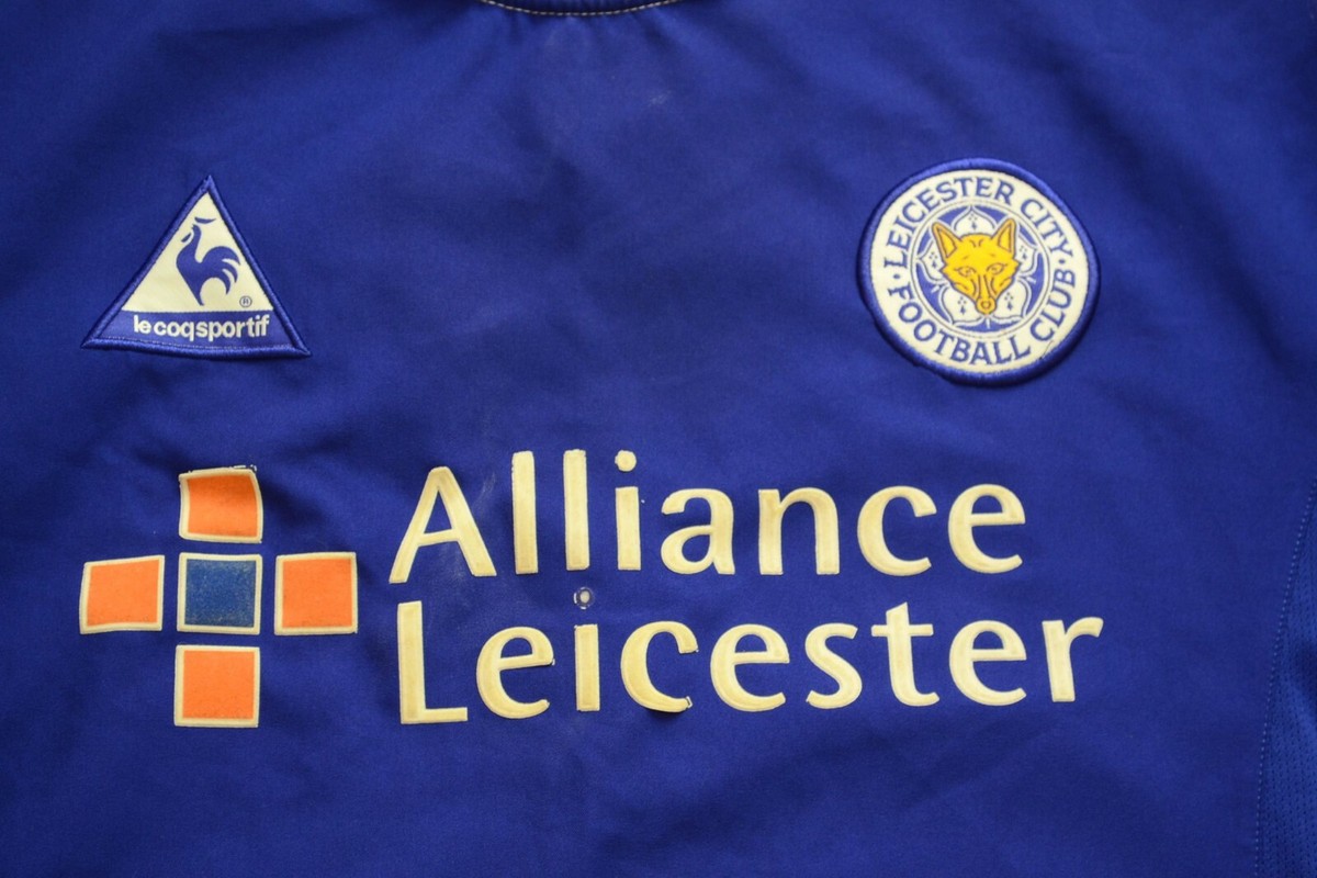 Maillot De Foot Extérieur Leicester City 2003-2004 – Vintage Le Coq Sportif, Noir, Taille XL