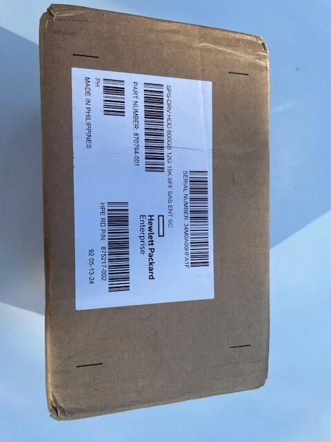 NEW NEU HP Original 600GB SAS 2,5“ Festplatte 15K P/N 870794-001 bzw. 875217-002