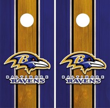 Baltimore Ravens Cornhole Board Vinyl Sticker - Decal Wrap