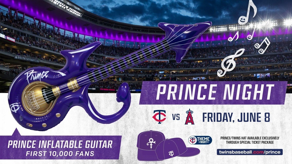 Minnesota Twins Prince Inflatable Guitar SGA | eBay