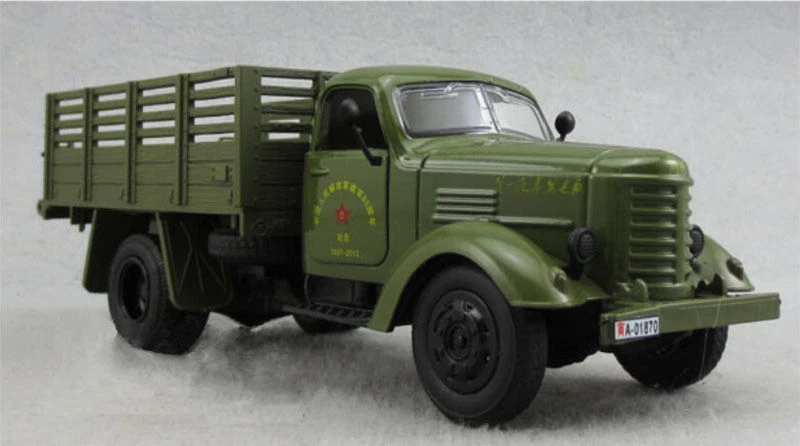 1/36 Truck Model Green Army Vehicle Diecast Jie Fang Military Motor Lorry Model - Image 2 of 4