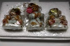 2001 Set of 3 Bradford Edition Cherished Teddies Angel Ornaments 7th Issue NIB