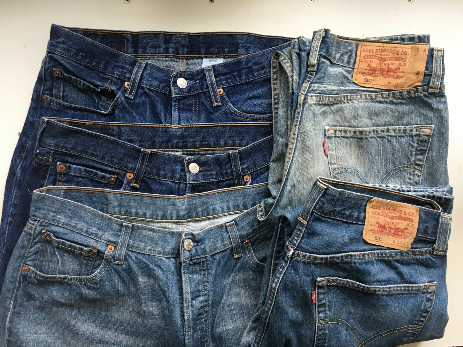 LEVI`S 501 JEANS GRADE A VINTAGE STRAIGHT LEG W30 W32 W33 W34 W36 W38 ...