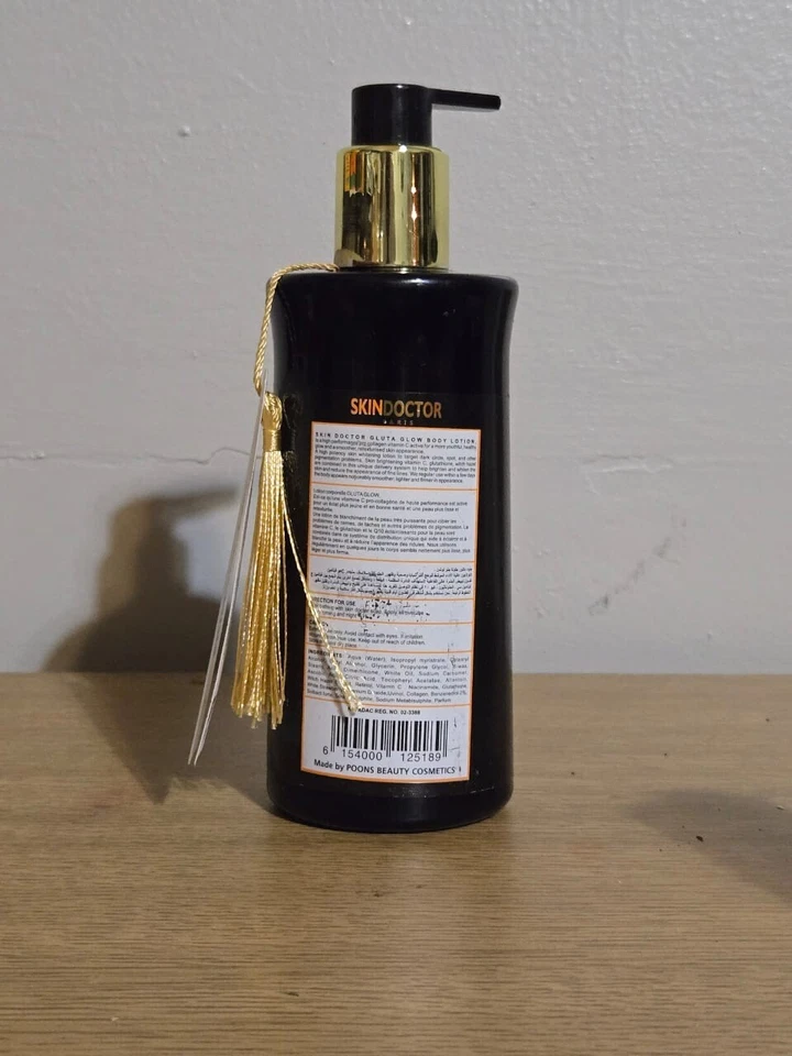 Leche corporal aclaradora ultra intensa Skin Doctor Gluta Glow 400 ml Foto 3 de 3