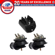 Fits 1996-2000 Nissan Pathfinder 3.3L AUTO 4WD Motor & Trans Mount 3pcs :