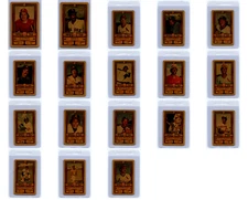 1983 Perma-Graphics Topps Super Star Credit Cards GOLD Complete Set of 36 Brett