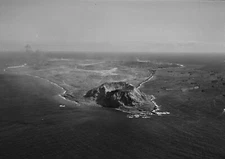 WW2 WWII Photo World War Two / Aerial Photo of Iwo Jima During Invasion USMC