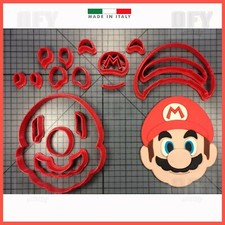 Mario Luigi Principessa Cookies cutter Formine - Pasta di Zucchero cake design