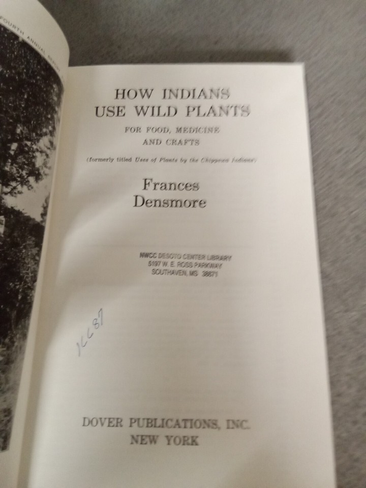 How Indians Use Wild Plants for Food, Medicine and Crafts 1974