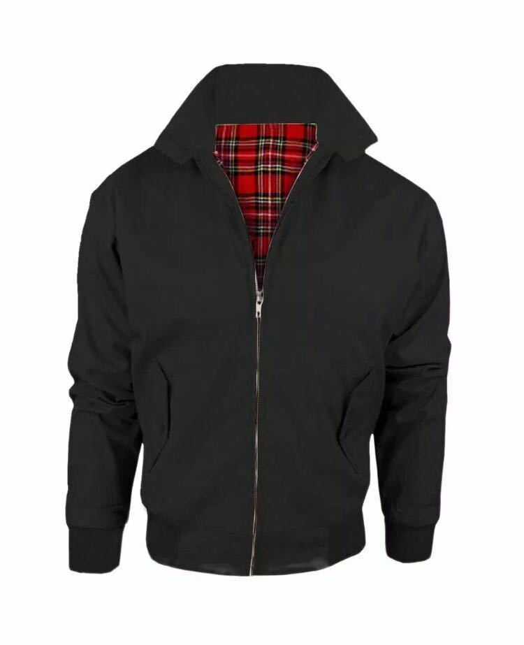 Men’s Harrington Classic Retro Bomber Jacket – 1970s Vintage Style, Cotton Blend, Lightweight & All Seasons