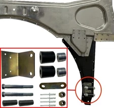 Peterbilt 379 Lower Roller Bracket Kit with Rollers & Hardware - Passenger Side