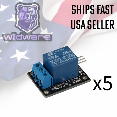 5pcs - KY-019 5V Relay Module Board Shield One Channel For Arduino - From USA 