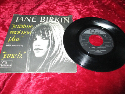 Single-JANE  BIRKIN--''je t''aime...moi non plus''-avec Serge Gainsbourg--Sehr gut