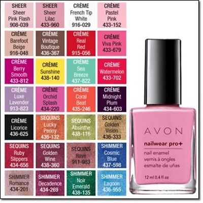 Esmaltes avon nailwear pro