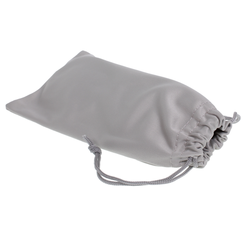 Bolsa de gafas Estuche de microfibra Bolsa de microfibra con cordón VC Gris - Imagen 7 de 11