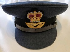 RAF No1 Dress Cap Officers, Peaked, Hat, Badge, Military, Royal Air Force, Peak