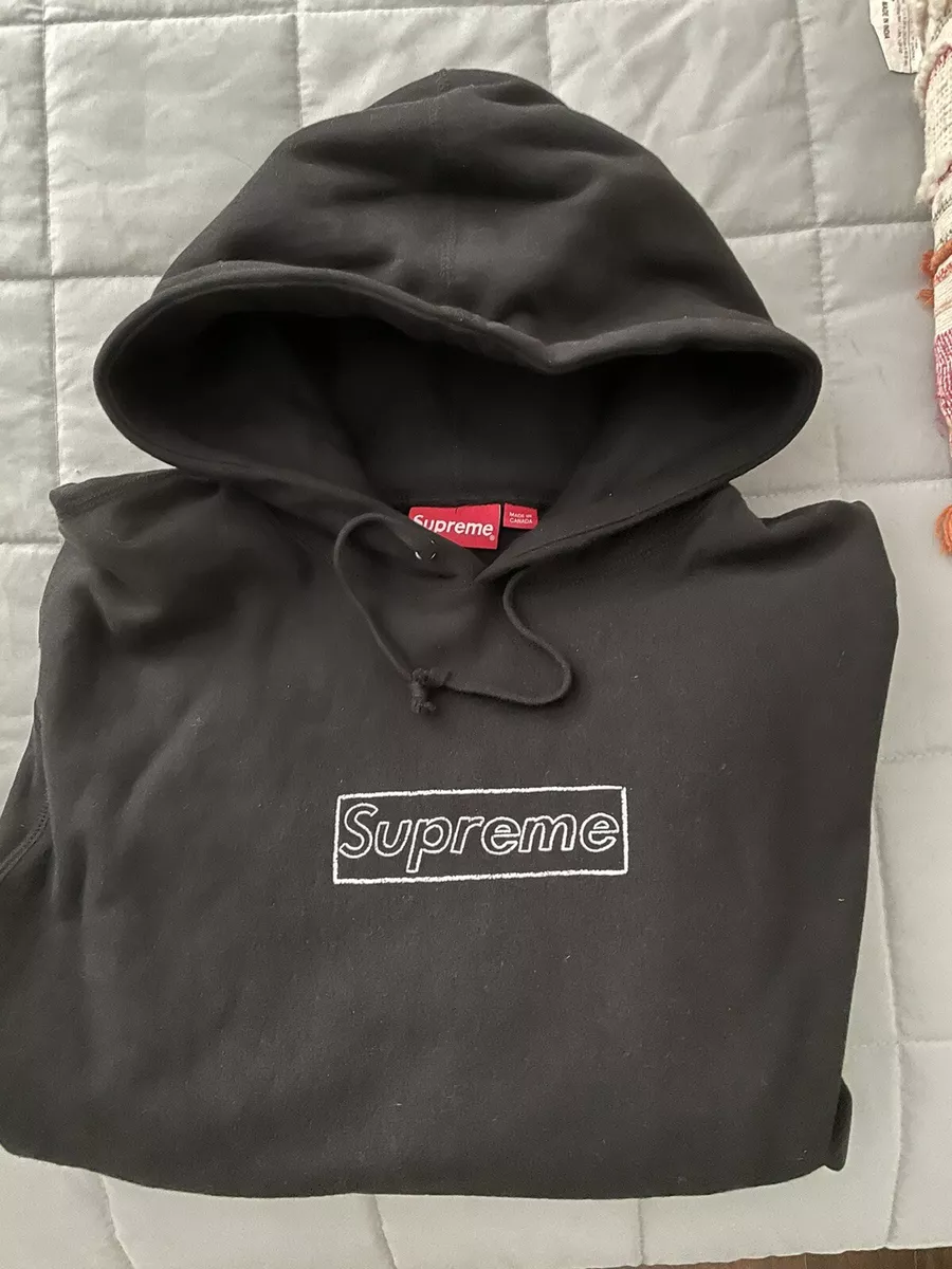 Supreme - Kaws Chalk Logo Hoodie - Men - Cotton - XXL - Red