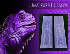 2 pcs. of .187" 3/16" Purple Dragon Juma Scales 2" x 6" - Knife Handle Material 