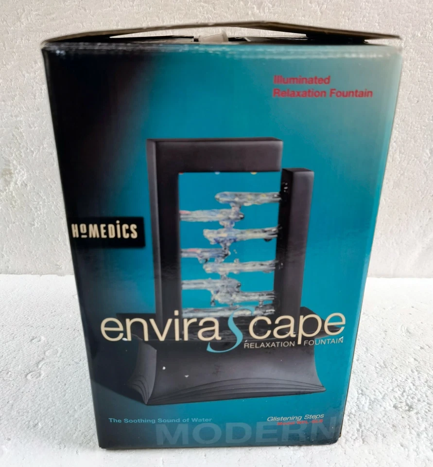 HoMedics WFL-GLS Enviroscape Vidrio Niveles Iluminado Fuente de Relajación Foto 4 de 4