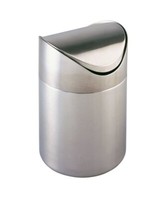 Kosmetikeimer Abfalleimer Schwingdeckeleimer TischmüLleimer Edelstahl ✅3L ✅Wenko