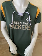 Green Bay Packers NFL Team Apparel TX3 Cool Shimmer Top Size LARGE