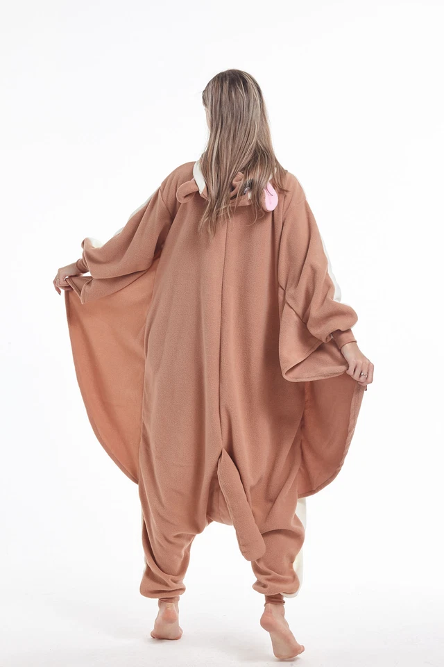 男女成人圣诞飞松鼠睡眠服 Kigurumi Onesie0 Cosplay — 第 3/4 张图片