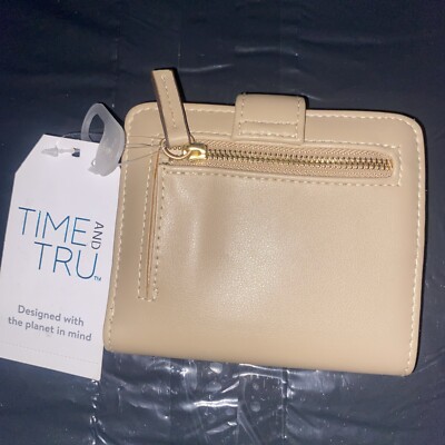 Time &tru Women s Clutch Wallet 5X4.5inches Color Brown