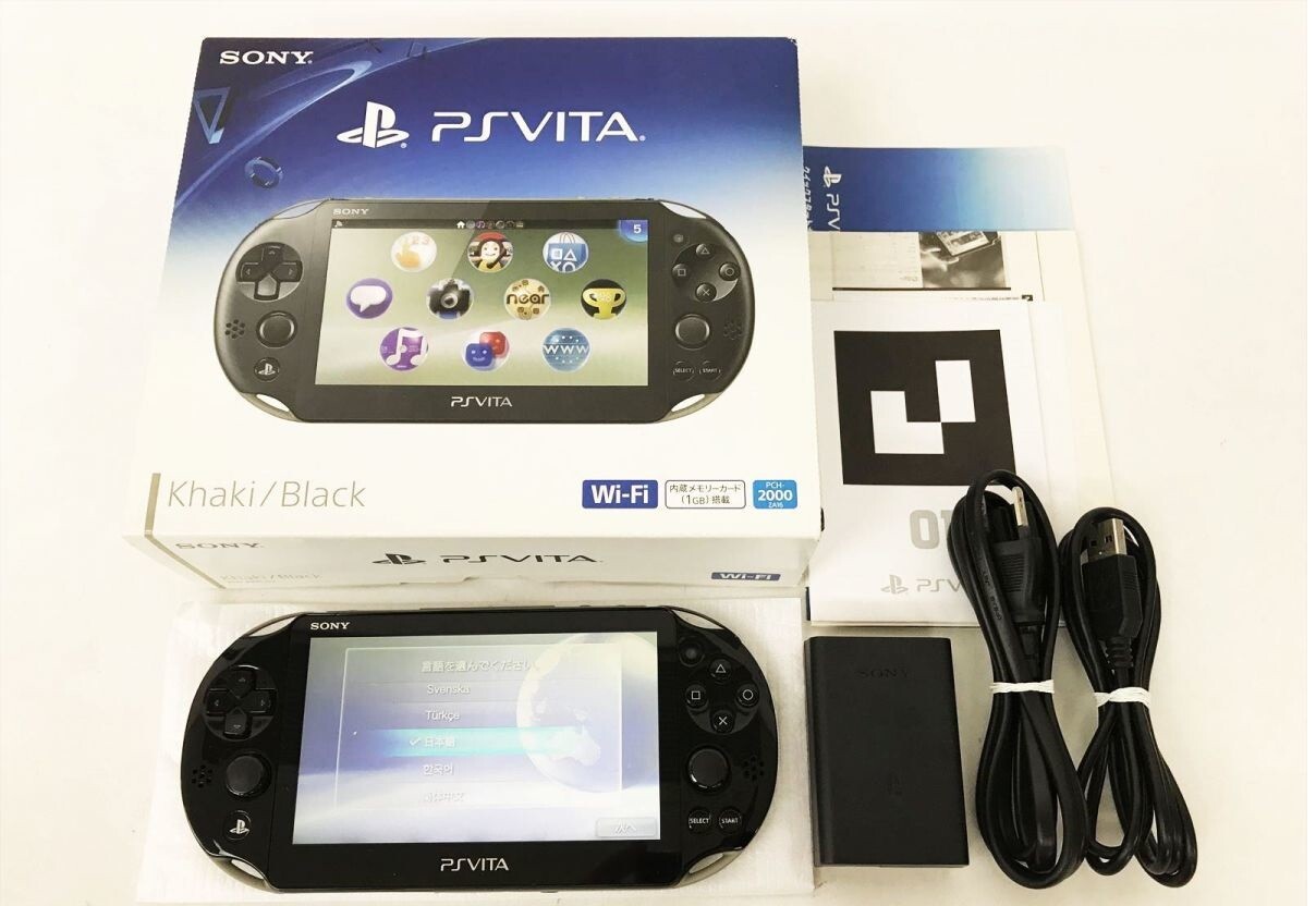 PS Vita (PCH-2000) Wi-Fi Khaki/Black（SONY PlayStation Vita Wi-Fi 