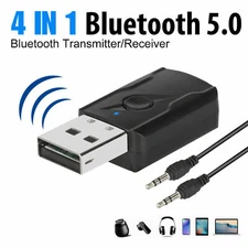 4 in 1 Bluetooth Transmitter & Receiver Wireless 3.5mm Aux USB Car Audio Adapter