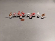 Flamingos, Peacocks, Swans and Chickens!  Porcelain French Feves   You Pick