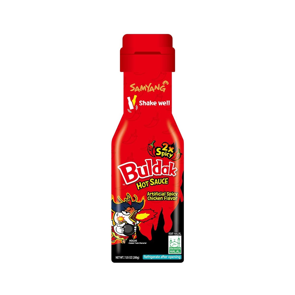 2X Buldak Fire Noodle Challenge Sauce 7.05 Ounce Spicy K Sauce For