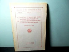 A Catalogue of Books and Music Acquired from the Library of Dr. Hugo Leichtentri