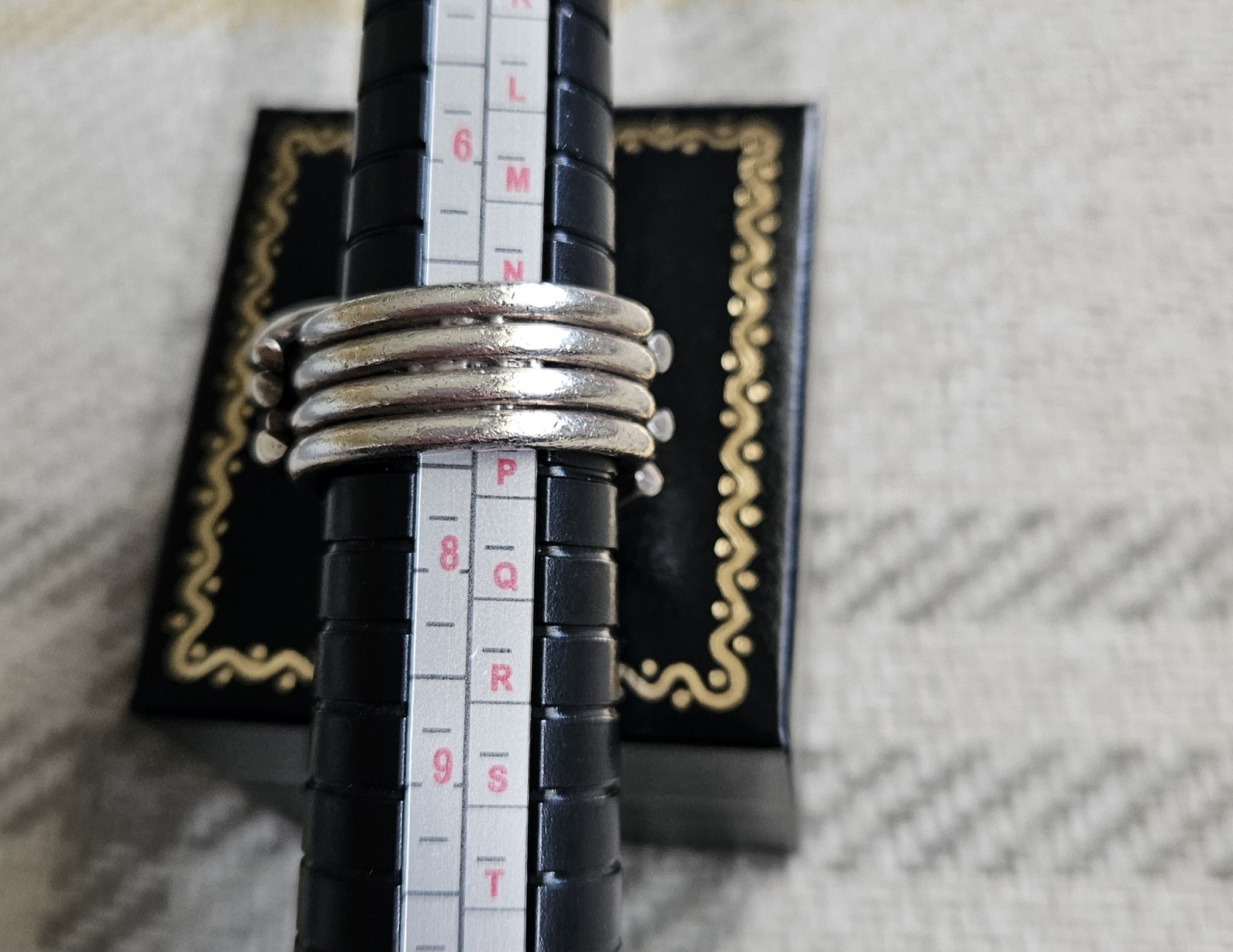 Heavy Solid Chunky 925 Silver Hallmarked Designer… - image 8