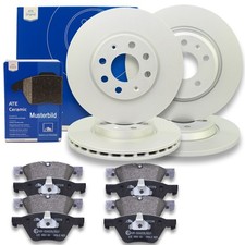 ATE Bremsscheiben + Ceramic Bremsbel&auml;ge Vorne Hinten passend f&uuml;r Mercedes W176