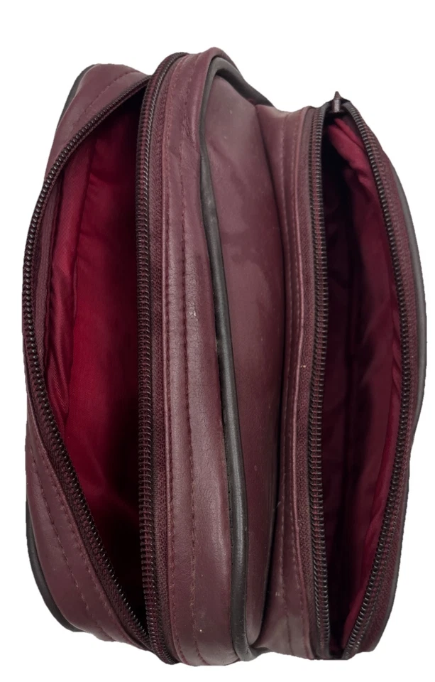 Albinar Maroon Cross Body Faux Leather Camera Bag Model AB-100 Purple - Image 2 of 4