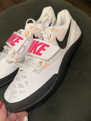 Nike Zoom Rotational 6 Mens 10 White Pink Track Field Throwing 685131-102
