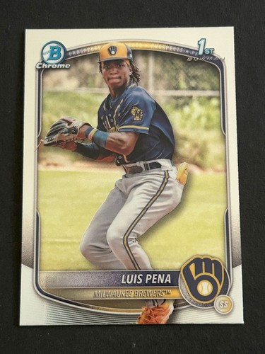 2025 Bowman #BCP-38 Luis Pena Chrome Prospects Milwaukee Brewers
