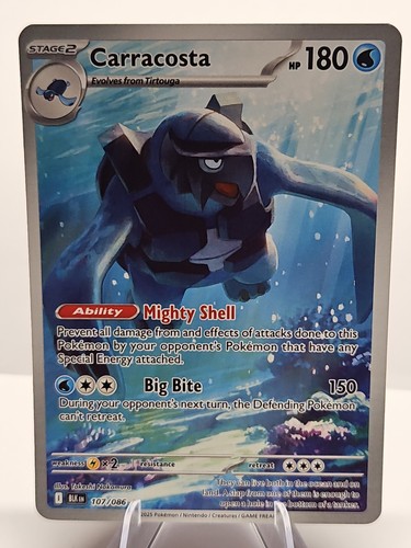 Carracosta 107/086 Pokemon SV Black Bolt Illustration Rare Card NM Condition