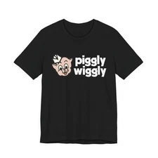 Piggly Wiggly Style Grocery Store Logo Graphic Unisex T-Shirt Supermarket S–5XL