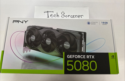 PNY GeForce RTX 5080 16GB 256-Bit GDDR7 DLSS 4.0 PCI   IN HAND Ready to Ship