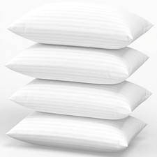 Pillows Standard Size Set of 4 Hotel Collection Bed Pillow for Sleeping Pillo...