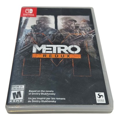 Metro Redux Nintendo Switch Video Game Two Game Collection 2033 Last Light Case