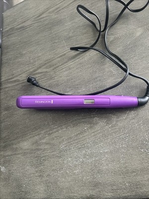 Remington S5500 1'' Purple Hair Straightener Flat Iron Floating Ceramic Plates 