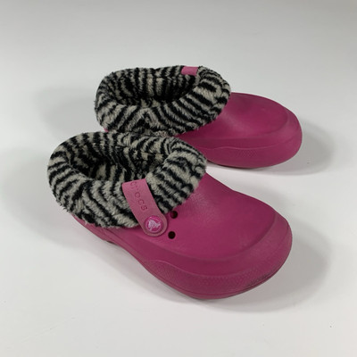 Crocs Slip On Clogs Shoes Size J2 Pink Slip On Comfort Girls