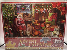 Christmas Celebration Jigsaw Puzzle Advent Calendar 1008 Pieces 42 Pc A Day NEW