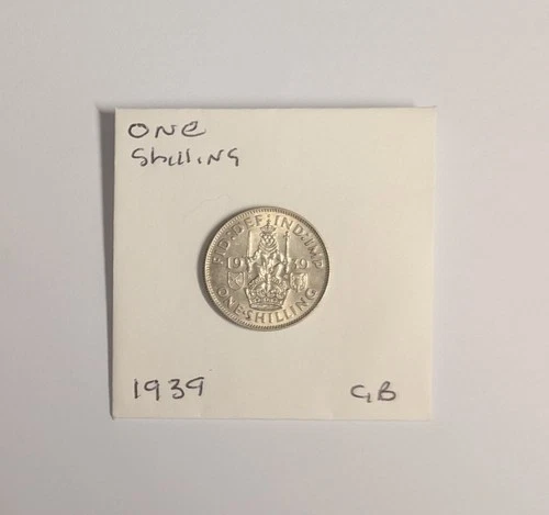 Photo of a 1939 George VI Shilling from an eBay listing that sold on Jul 3, 2026