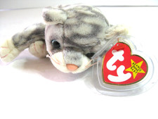 TY BEANIE BABIES 1999 "SILVER" THE CAT  MINT CONDITION, MINT TAGS